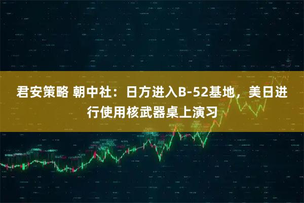 君安策略 朝中社：日方进入B-52基地，美日进行使用核武器桌上演习