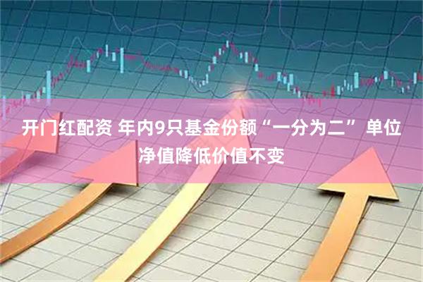 开门红配资 年内9只基金份额“一分为二” 单位净值降低价值不变